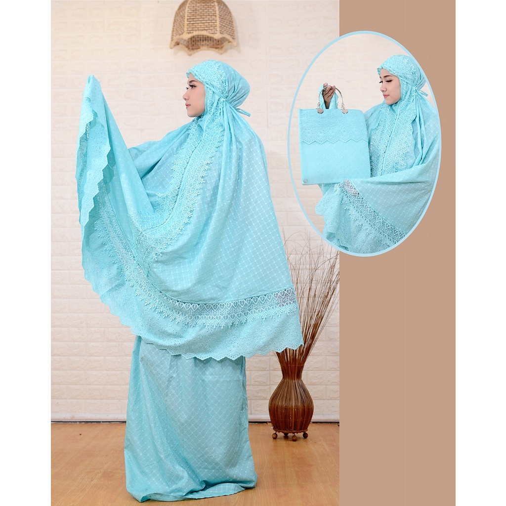 Mukena Arsila Dewasa Katun Paris Bentol