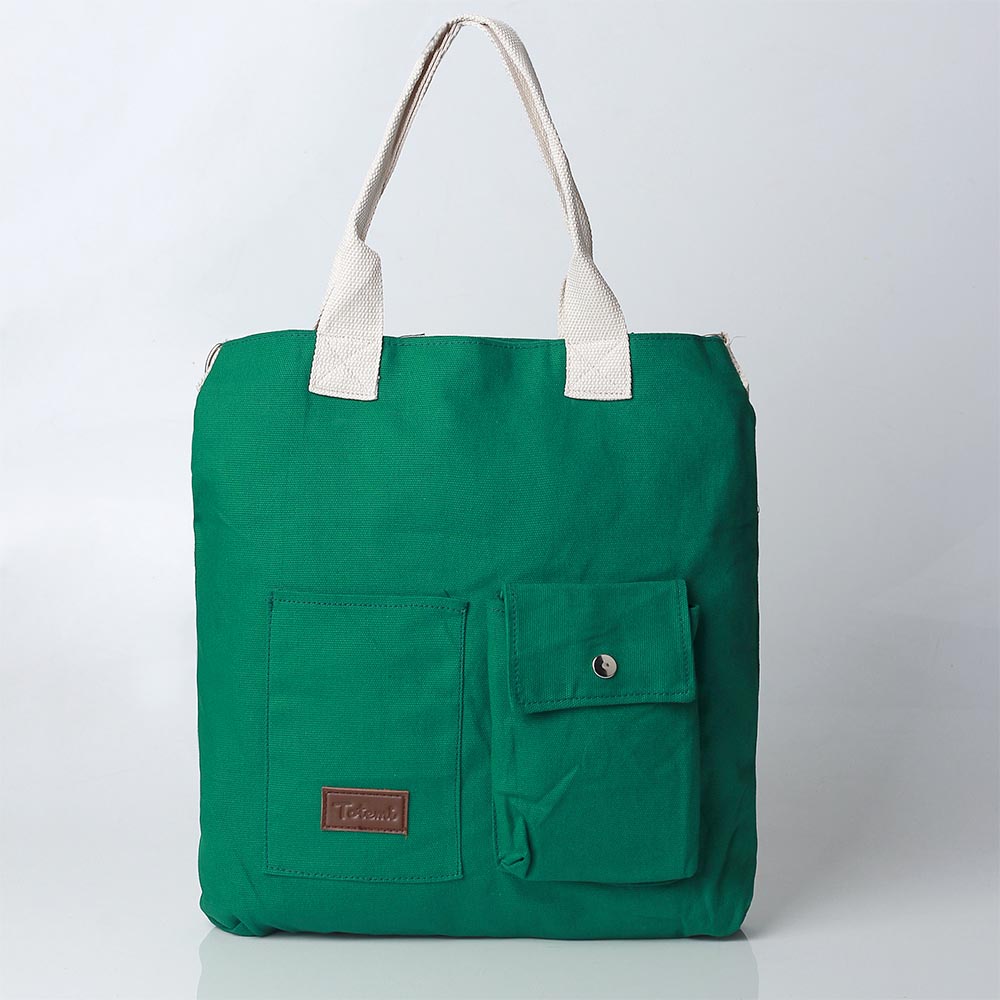 Toko Thabita Tote Bag Laptop Kanvas Polos Premium Tebal Totebag Kantor Wanita Kekinian