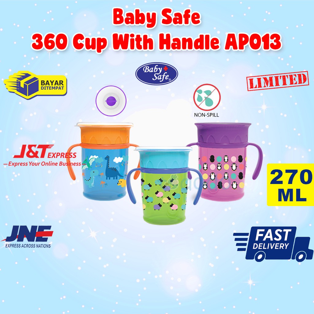 Baby Safe 360 Cup With Handle AP013 - Gelas Minum Anak