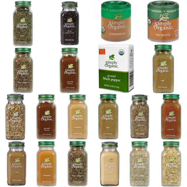 Simply Organic Spices and Herbs Series