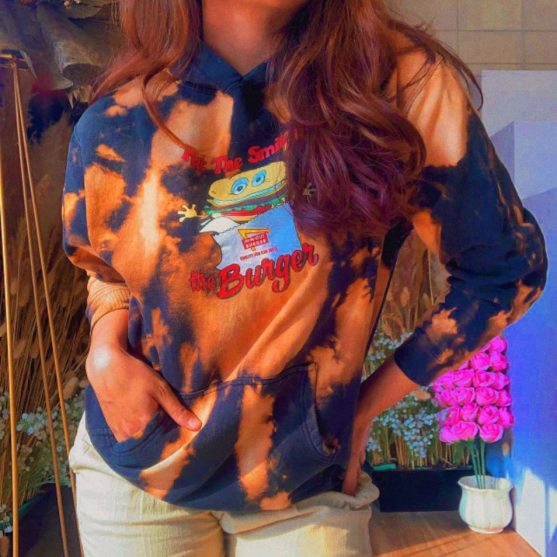 

DIY Tie Dye Black Brown Burgers