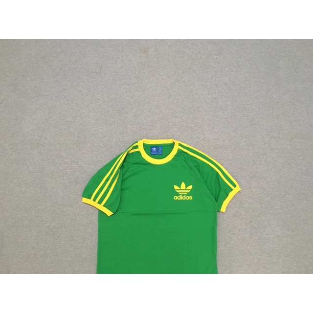 adidas green yellow t shirt