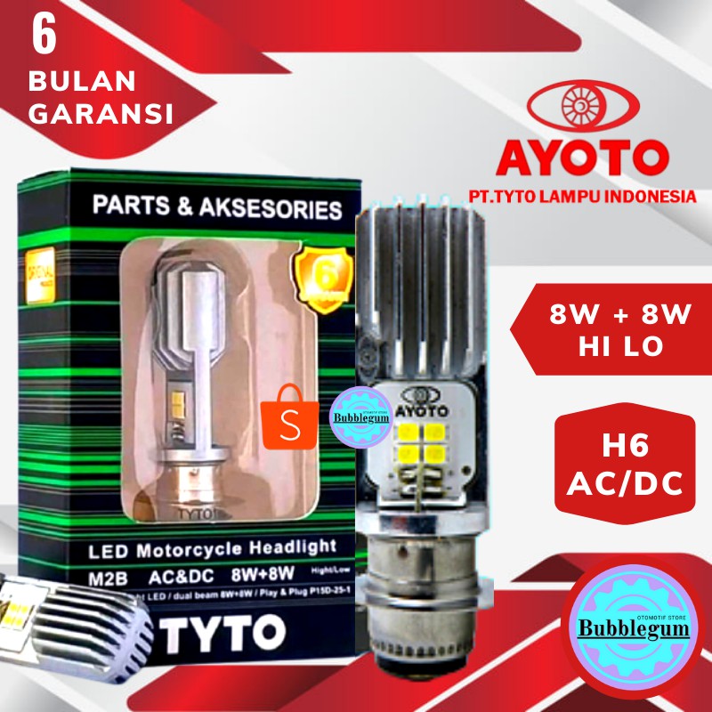  AYOTO  M2B Lampu  Led  Motor  putih Untuk Matic dan Bebek 