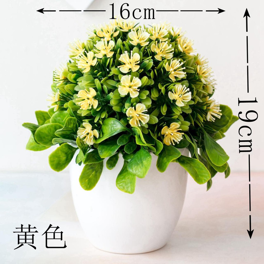 COD / JB POT TANAMAN  BUNGA HIAS BUNGA DEKORASI RUANGAN BUNGA PLASTIK HIAS P2039-5