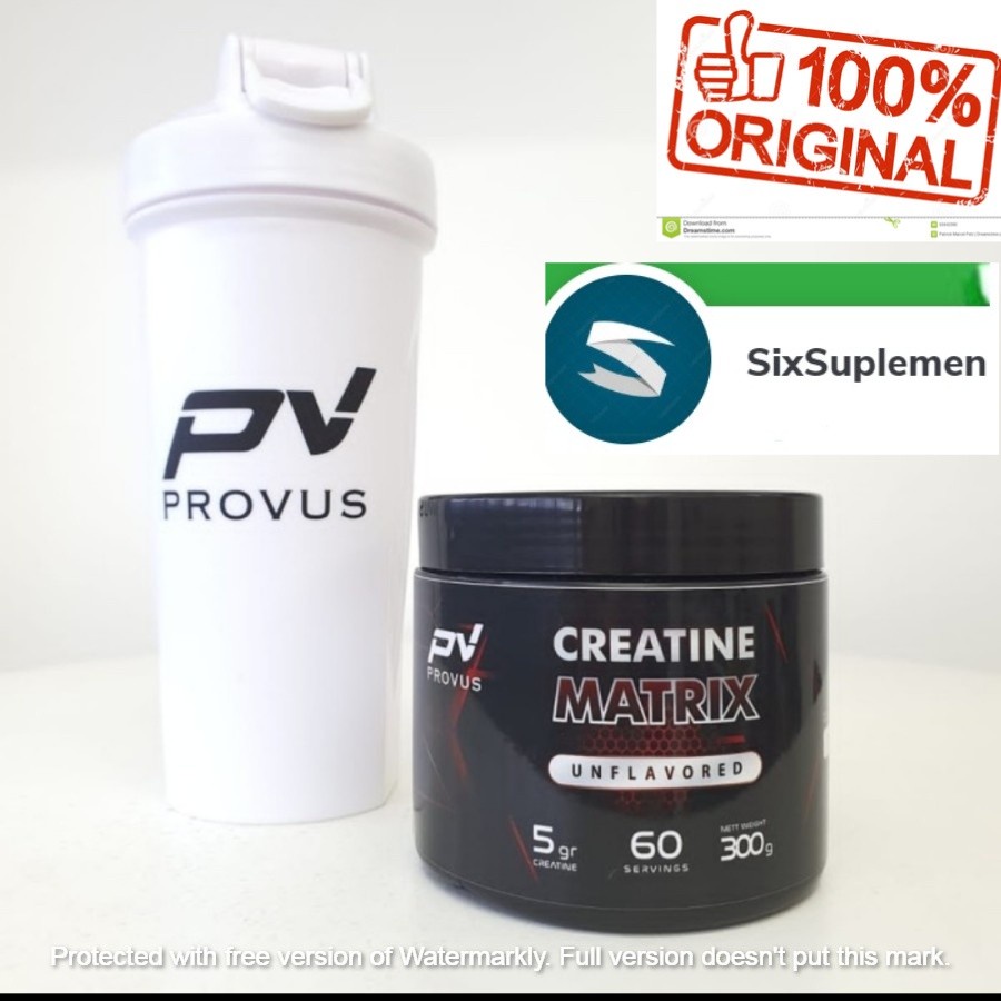 (Bonus Shaker) Provus creatine creapure matrix 300gr Bukan Ultimate Nutrition