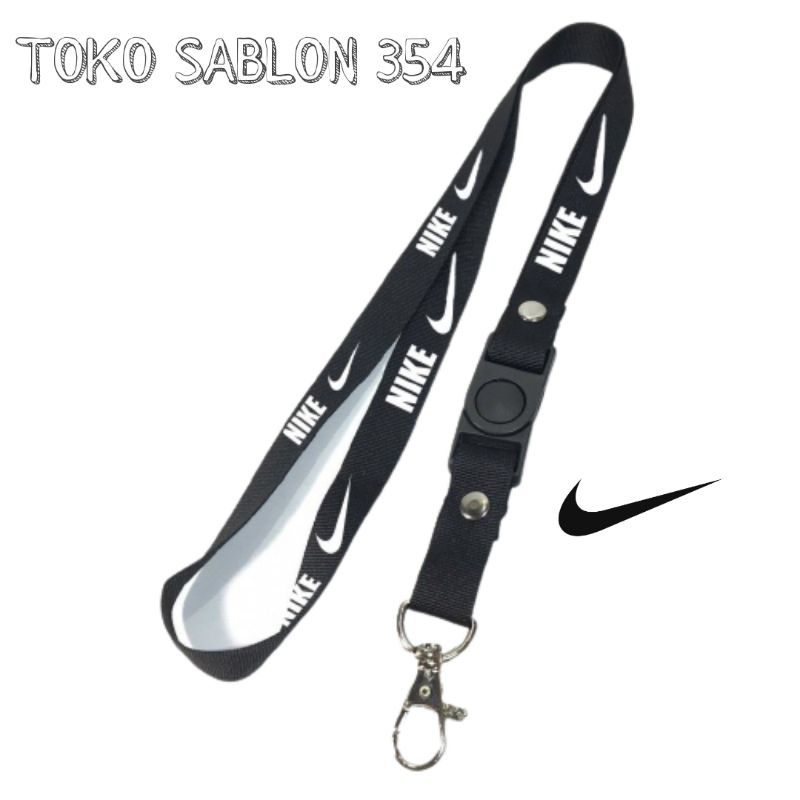 

Gantungan kunci NIKE tali lanyard BRAND olahraga gantungan leher id card name tag