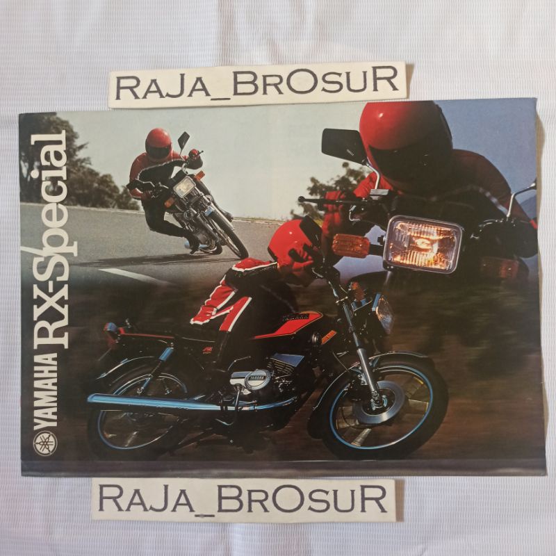 Poster brosur katalog leaflet jadul lawas Yamaha RXS RX S/RX Special 5speed 2tak 2T 1984