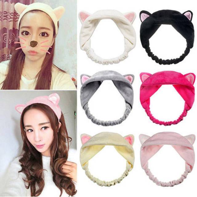 BANDANA BANDO  KUPING KUCING bando  masker Shopee Indonesia