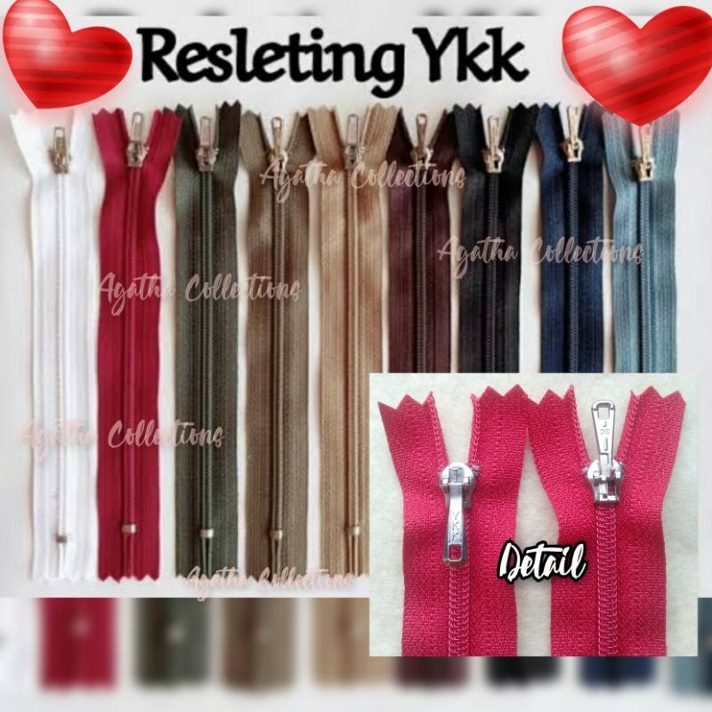 RESLETING YKK RIT CELANA YKK UKURAN 15CM(6&quot;) PER BIJI