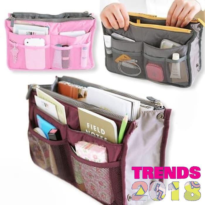 BAG ORGANIZER TAS ORGANIZER BAG IN BAG TAS ORGANIZER TRAVEL ORGANIZER - Biru