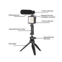 Maono AU-CM11PL Microphone Recording with Led Light Vlogging