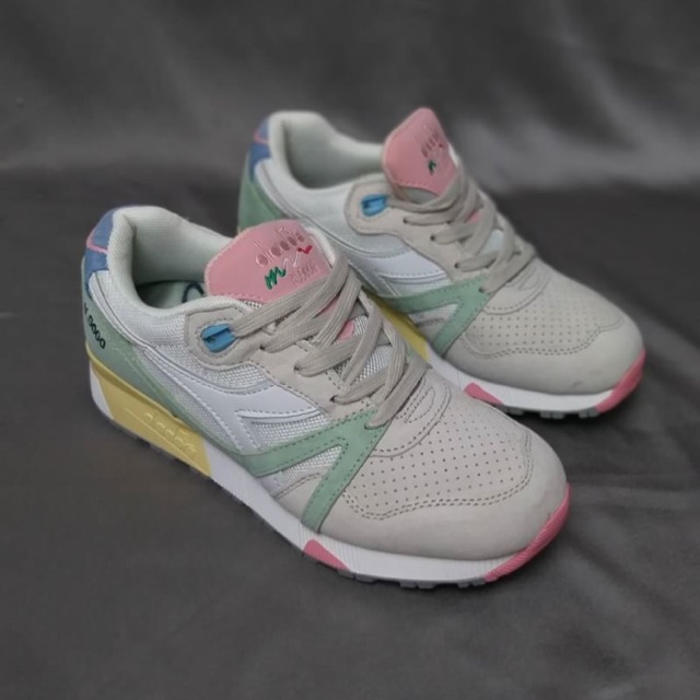 PREMIUM ORIGINAL SEPATU DIADORA N.9000 N 9000 PAstel Grey