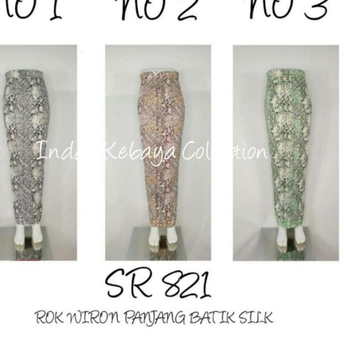 ♠ Indah BAWAHAN ROK PANJANG WIRU WIRON Batik Silk SR 798 All Size Fit XL Grosir Bawahan Rok Murah ✧