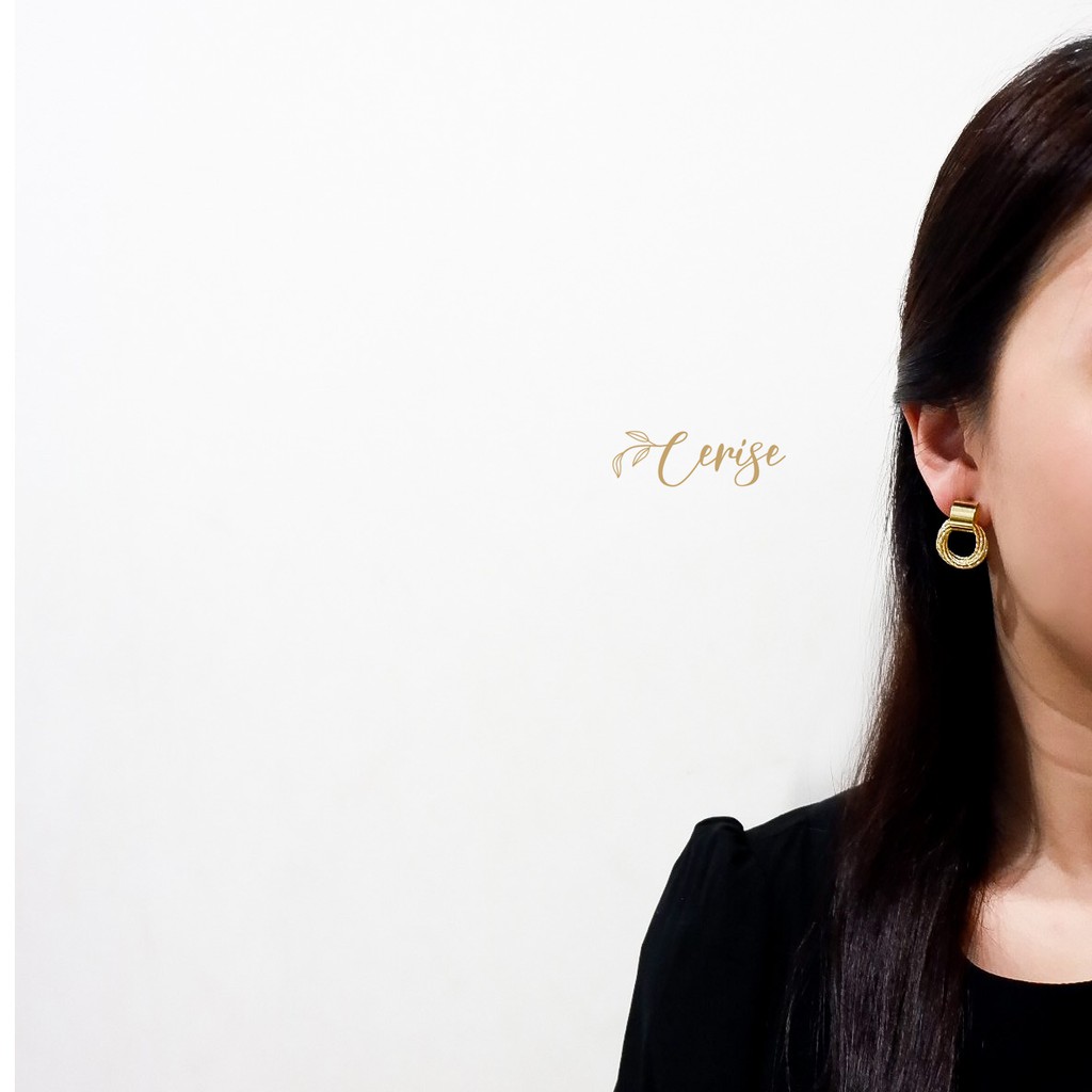 Joanna Earrings | Anting tusuk korea emas cantik aksesoris wanita korean style trendy stylish