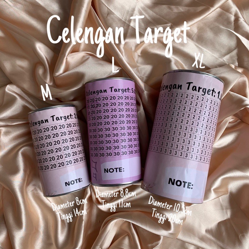 CELENGAN TARGET / CELENGAN VIRAL / UKURAN 1/2/3 juta / UKURAN  5/10/15/20 juta / UKURAN 30/50/100 ju