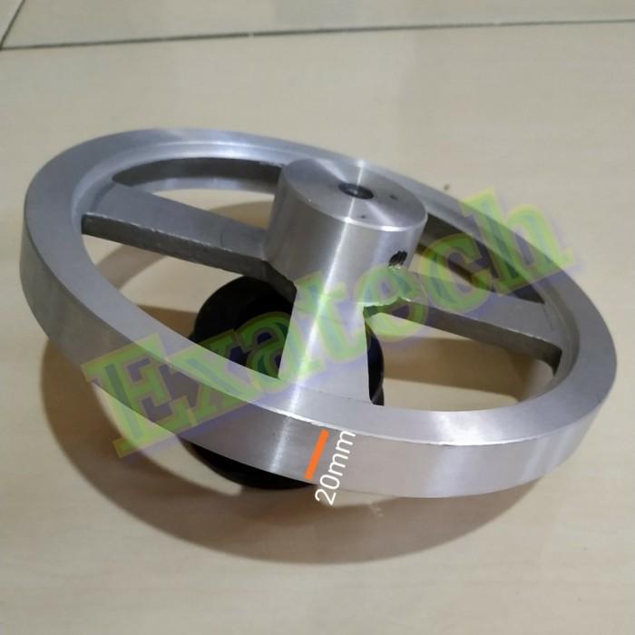 Mesin Bandsaw Roda Bandsaw Mini 8 Inch As 19 Mm Pully Bandsaw Lebar Jalur 20Mm