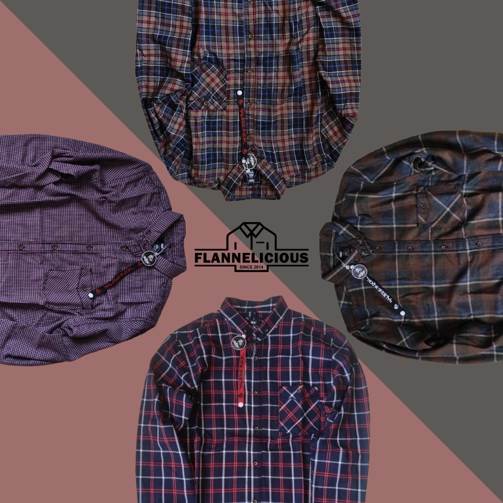 KEMEJA FLANNEL FLANEL PRIA  MALEBE ROCK MALEBEROCK PRIA LENGAN PANJANG FLANNEL SHIRT