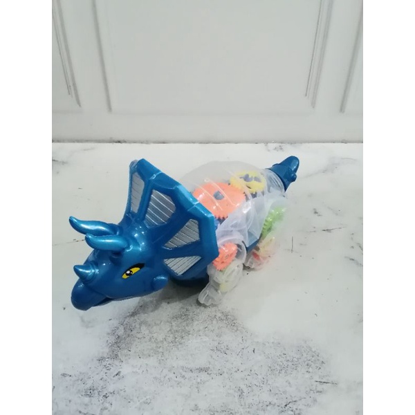 dinosaurus jalan lampu/mainan anak dinosaurus jalan/gear dino lampu mainan