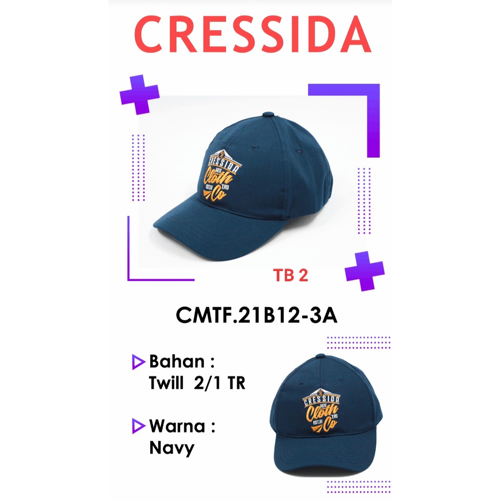 gof TB CRESSIDA TOPI 100% ORIGINAL Original Brand Topi Cowok Keren