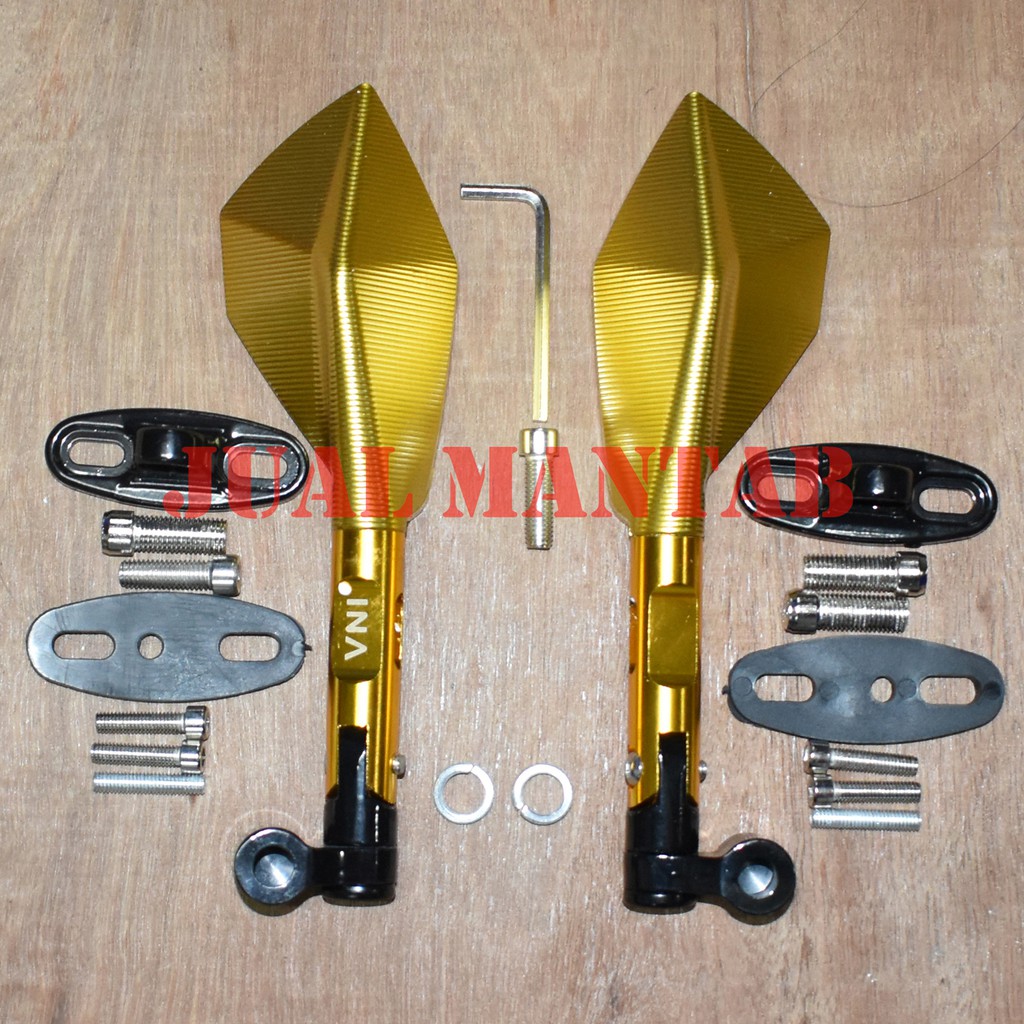 Spion Tomok Motor l Variasi Aksesoris Spion Motor Tomok Full CNC Kaca V2 Universal Spion Modif Hight Quality Murah