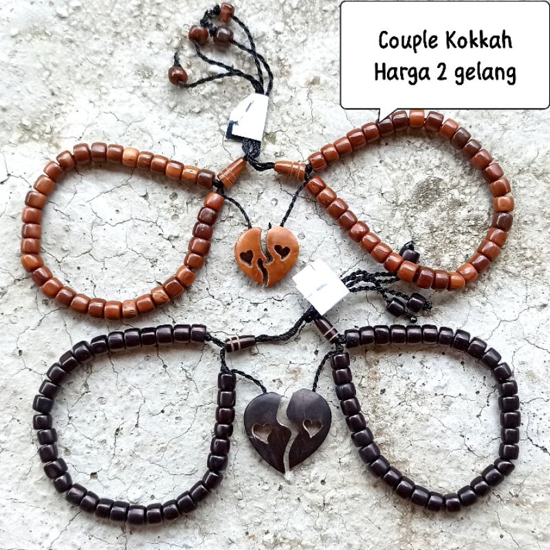 Couple Kokkah HARGA 2 GELANG - gelang Kaukah Couple love