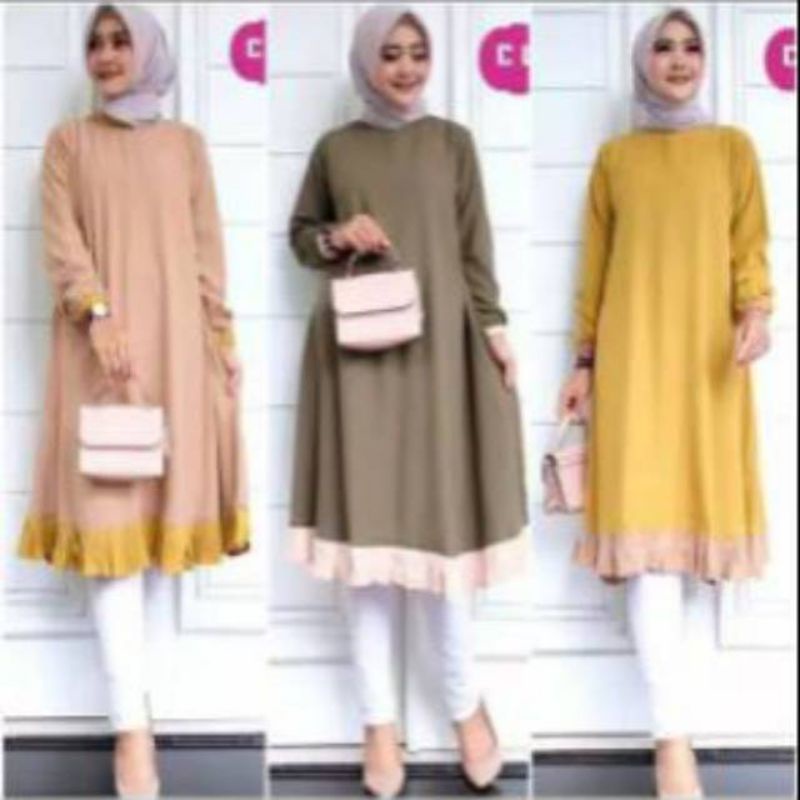 Sessyl tunik atasan wanita fashion muslim remaja