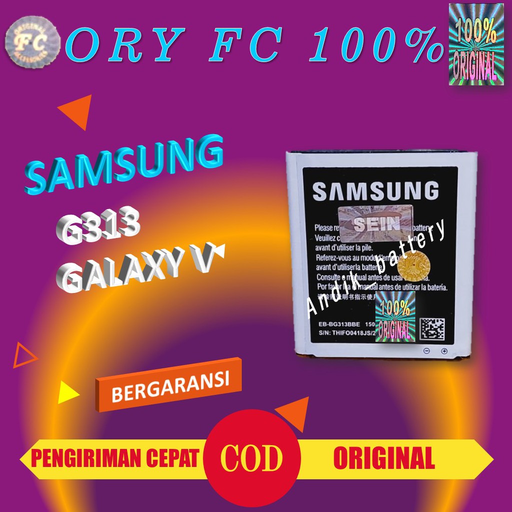 FC G313 BATERAI SAMSUNG GALAXY V G313 ORY FC