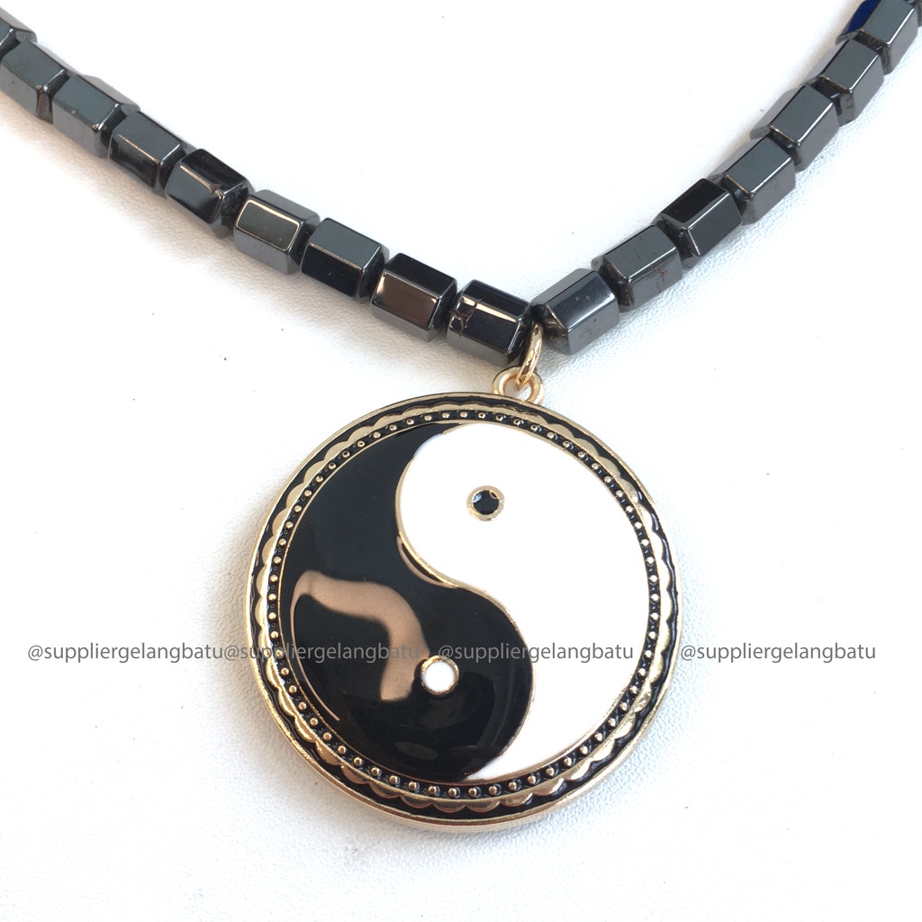 Tai Chi Yin Yang kalung dan gelang quantum pendant biomagnet tormalin kalung gelang kesehatan alat terapi