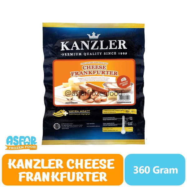 

Kanzler Sosis Cheese Frankfurter 360 gr