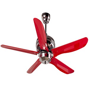 MT.EDMA 54in CATHAY Ceiling Fan Dekoratif (Red) + Remote Control