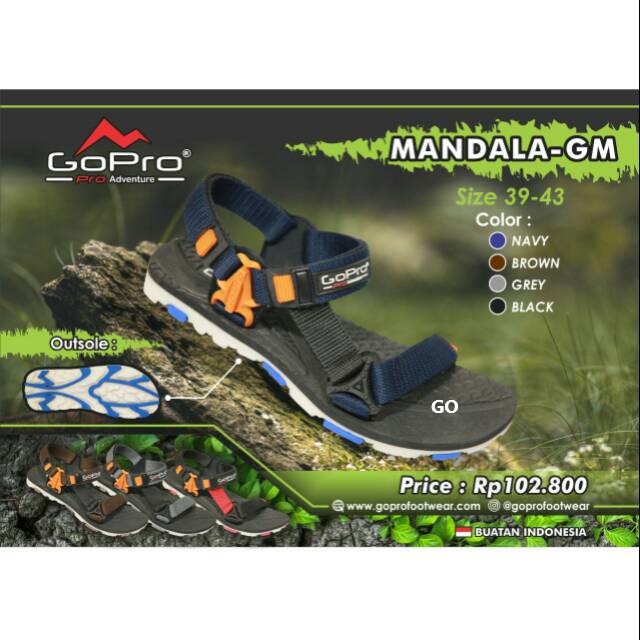 gof GO-PRO MANDALA GM Sandal Selop Pria Sendal Gunung Laki Laki Original