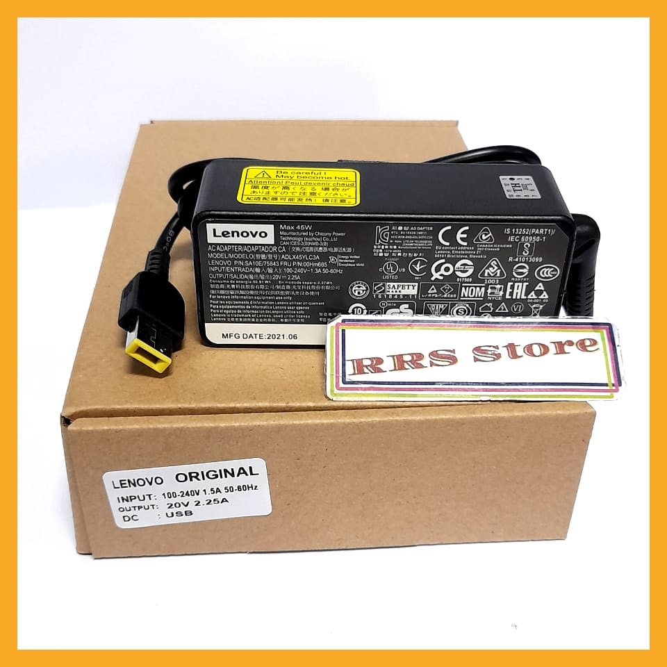 Adaptor Charger Laptop LENOVO USB 20V 2.25A 45W AC power for Lenovo ThinkPad Helix 11.6 i5-3337U i5-3427U i7-3667U Series 3698-4UU -70 G40-80 G40-35 G70-80 G70-70 G70-35 G41 G51, Z40 Z50 Z40-70 Z40-75 Z50-70 Z50-75 Z41 Z41-70 Z51 Z51-70 Z410 Z510 Z710