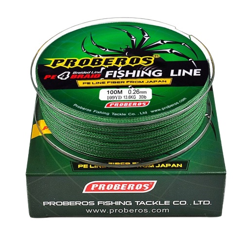 Proberos Fishing Line Senar Pancing PE Super Kuat Tahan Lama 100m 6LB-100LB Umpan Pancing Sinking Line Fishing Accessory FEZONE