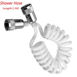 1 5m Selang Shower Spiral Anti  Kusut Warna Putih untuk  