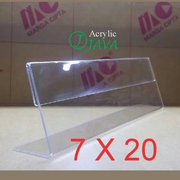 

R-OWU ☀ DESK NAME/ACRYLIC NAME PLATE/PAPAN NAMA AKRILIK MEJA (7X20) 1 SISI langsung kirim