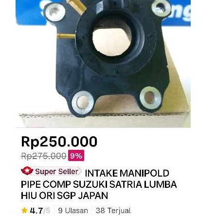 manipold maniful manipol intake karburator satria 2 tak lumba hiu original sgp