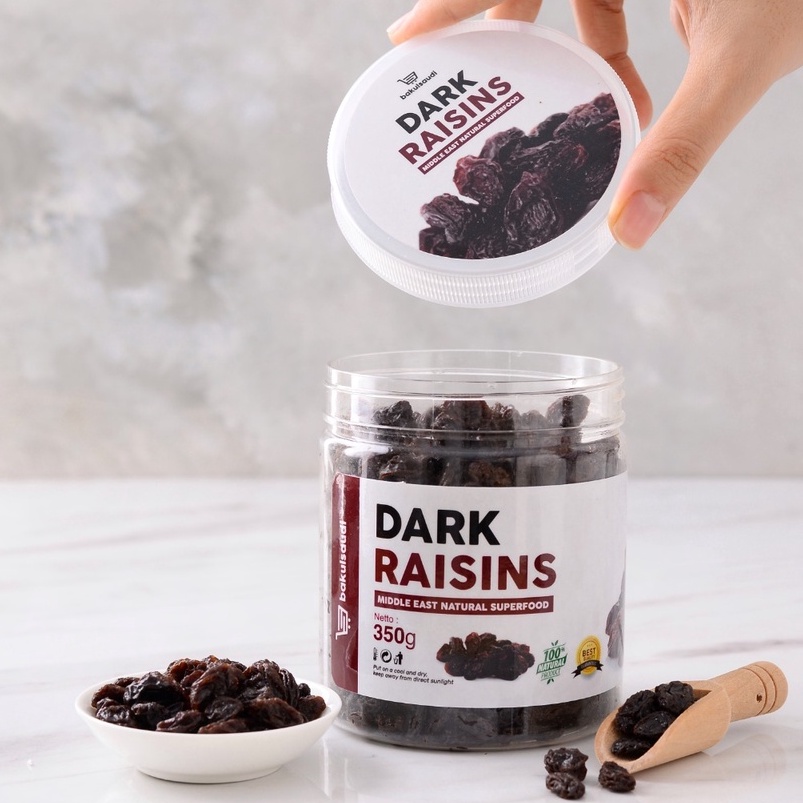 Kismis Hitam Dark Raisins Organic Premium Original 100% / Dark Raisin Organik