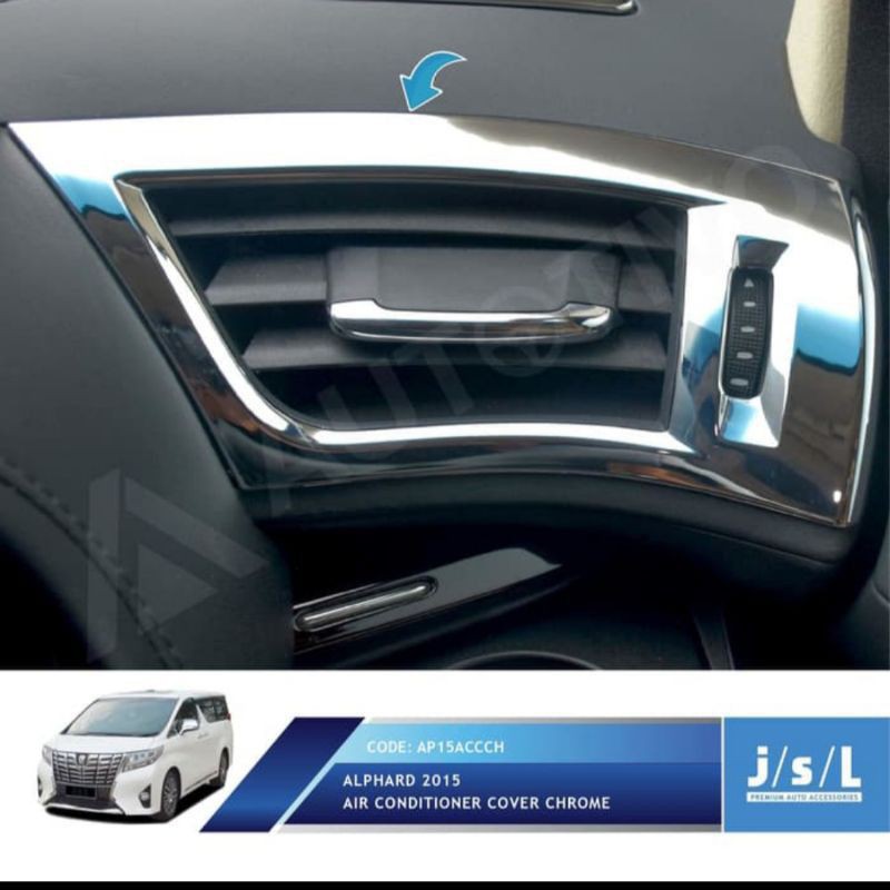 Cover list AC / air cord cover  all new Alphard Chrome &amp; Carbon &amp; Wood jsl