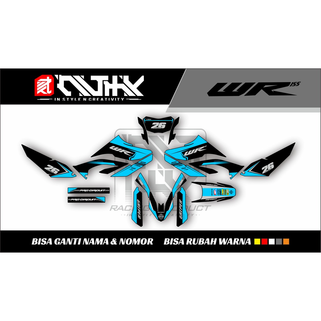 Decal Yamaha WR 155 Full Body