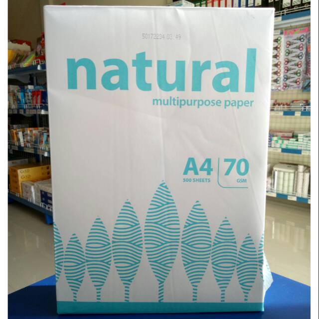 

Kertas : Hvs A4 70 gram natural