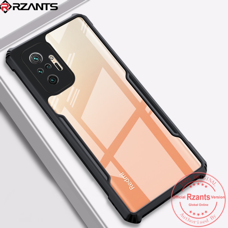 Case XIAOMI REDMI NOTE 10 5G Armor Fushion Transparent Casing + Tempered Glass Full Layar dan Skin Carbon