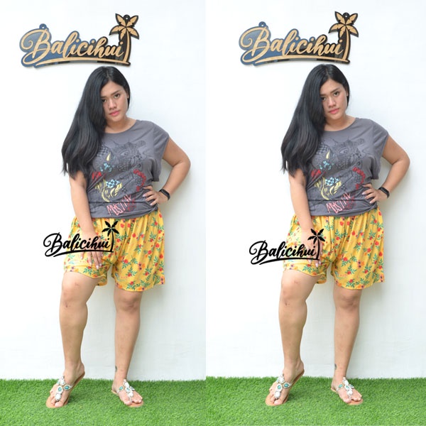 Balicihui Celana Jumbo Wanita Celana Jumbo Rumahan Celana Jumbo Santai Celana Plus Size Bigsize