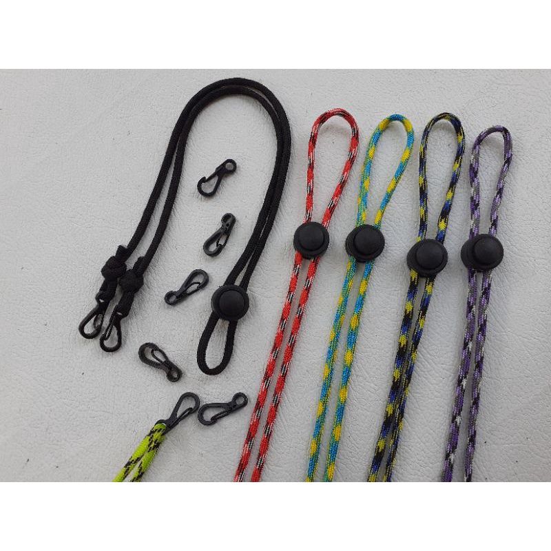 Tali Masker Lanyard Masker Bahan Paracord Mask Strap Gantungan Pengait Masker Klep Masker stopper