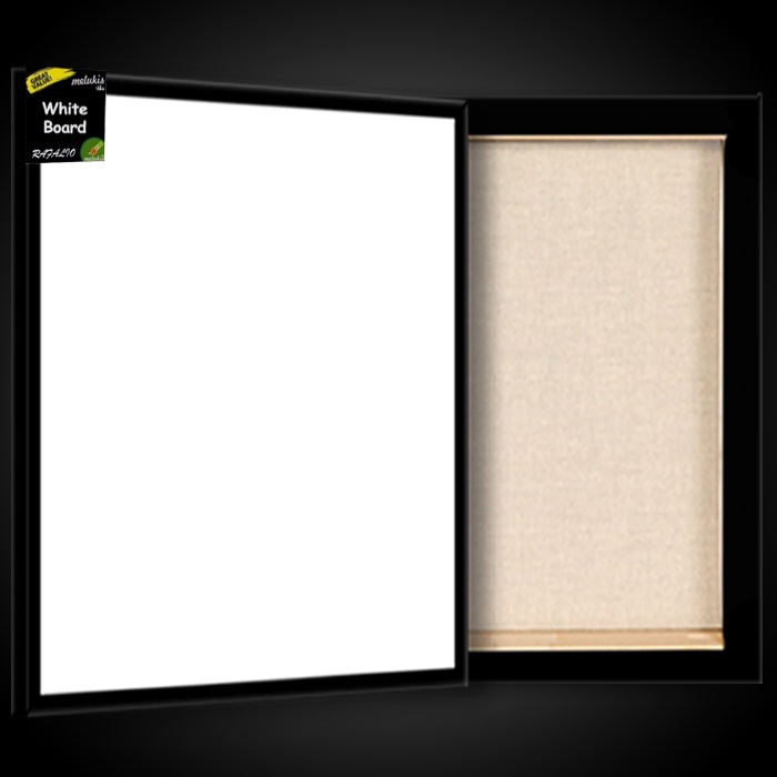 

White Board Melamin Papan Tulis Putih By Ravalio 100x130 cm