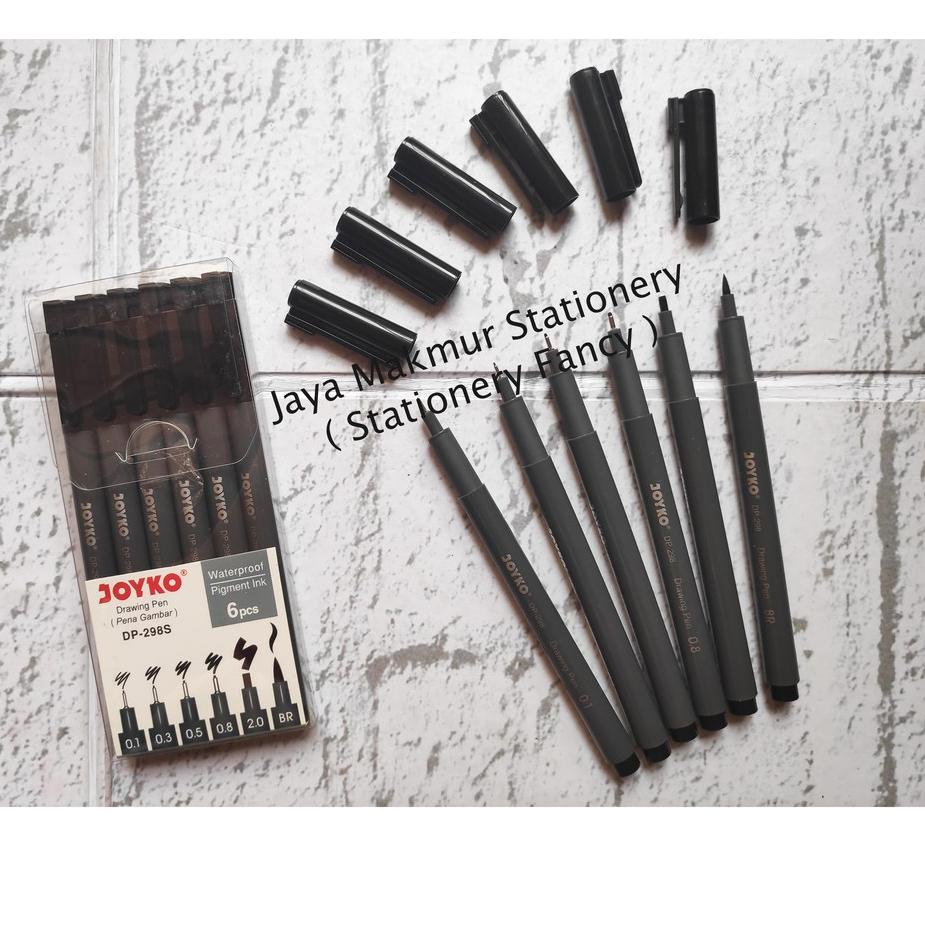 

Baru - Drawing Pen Joyko DP-298S set 6 Pcs ~