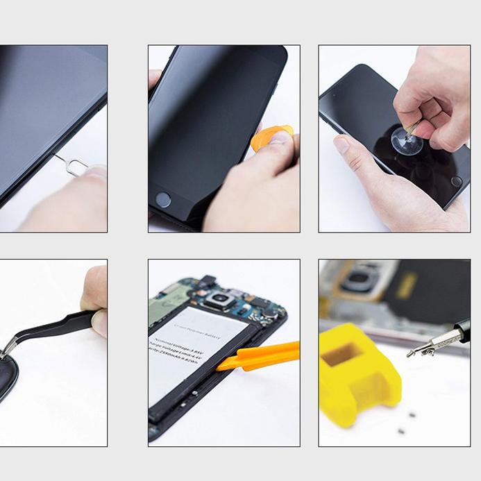 ֍ bonkyo Obeng Hp Set Reparasi Torx 115 set Kunci Obeng HP Set 110 115 in 1 Reparasi Smartphone Lapt