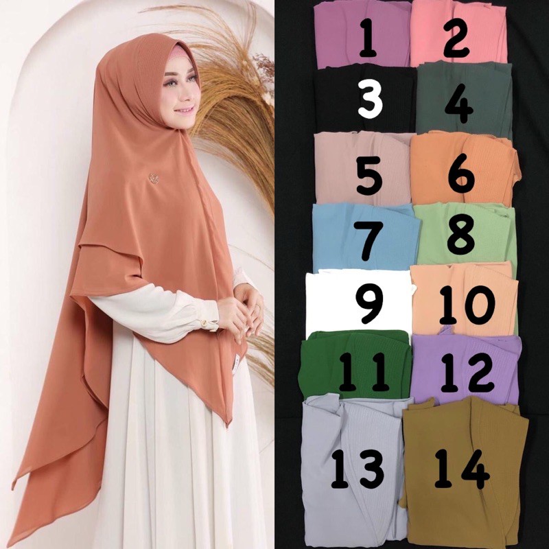 Khimar Arza Khadijah (redy siap kirim)