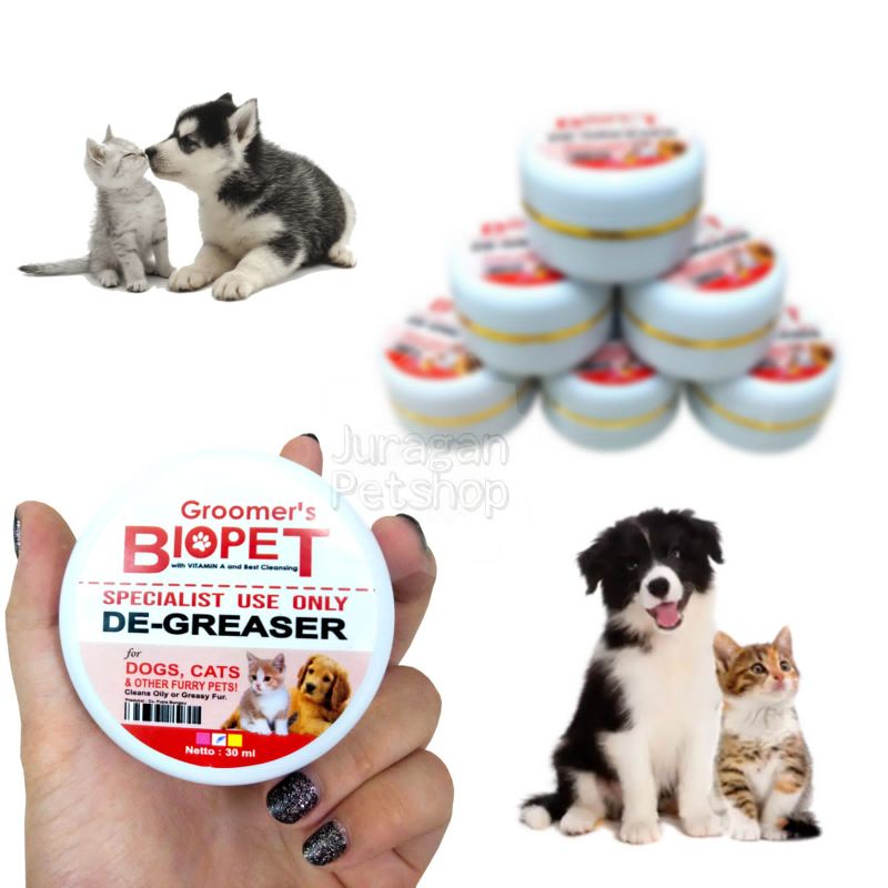 CREAM BIOPET DE GREASER Conditioner | Pelembut dan De Grease Bulu Kucing dan Anjing