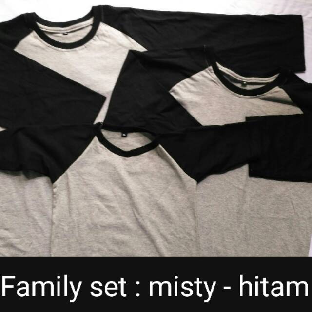Kaos raglan /raglan family set /kaos raglan couple 2dewasa1anak