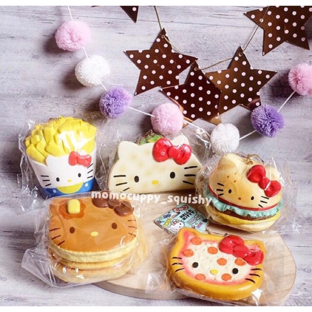 Squishy licensed hello kitty fast food by sanrio USA ( ORIGINAL)